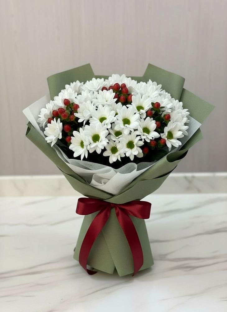 Букет цветов из: Хризантемы в поселок им. Кирова