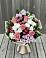 Букет цветов из: Альстромерии, Гвоздики, Розы и Хризантемы в поселок им. Кирова