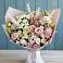 Букет цветов из: Альстромерии и Розы в поселок им. Кирова
