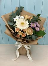 Букет цветов из:  Герберы и Хризантемы #REPLACE_PRED# поселок им. Кирова