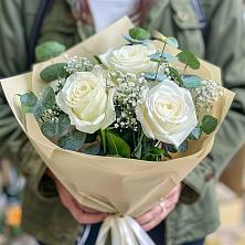 Букет Нежные грёзы в поселок им. Кирова Букет цветов из: Розы в поселок им. Кирова