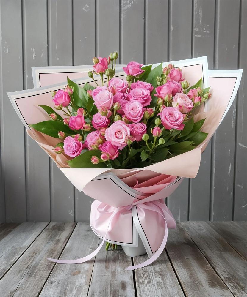 Букет Розовый кустик в поселок им. Кирова
