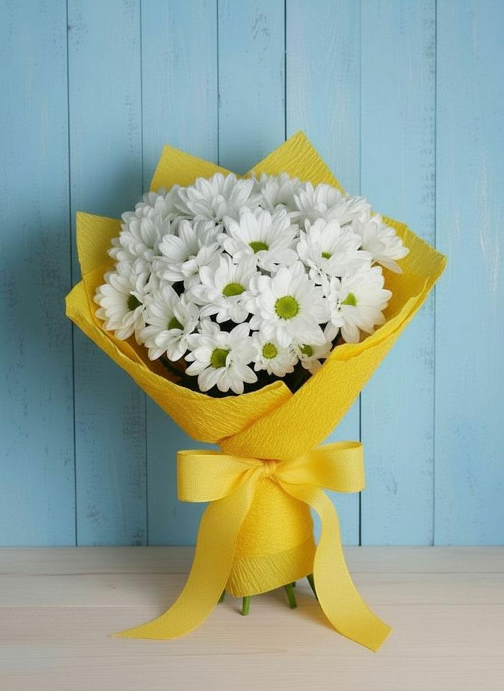 Букет цветов из: Хризантемы в поселок им. Кирова