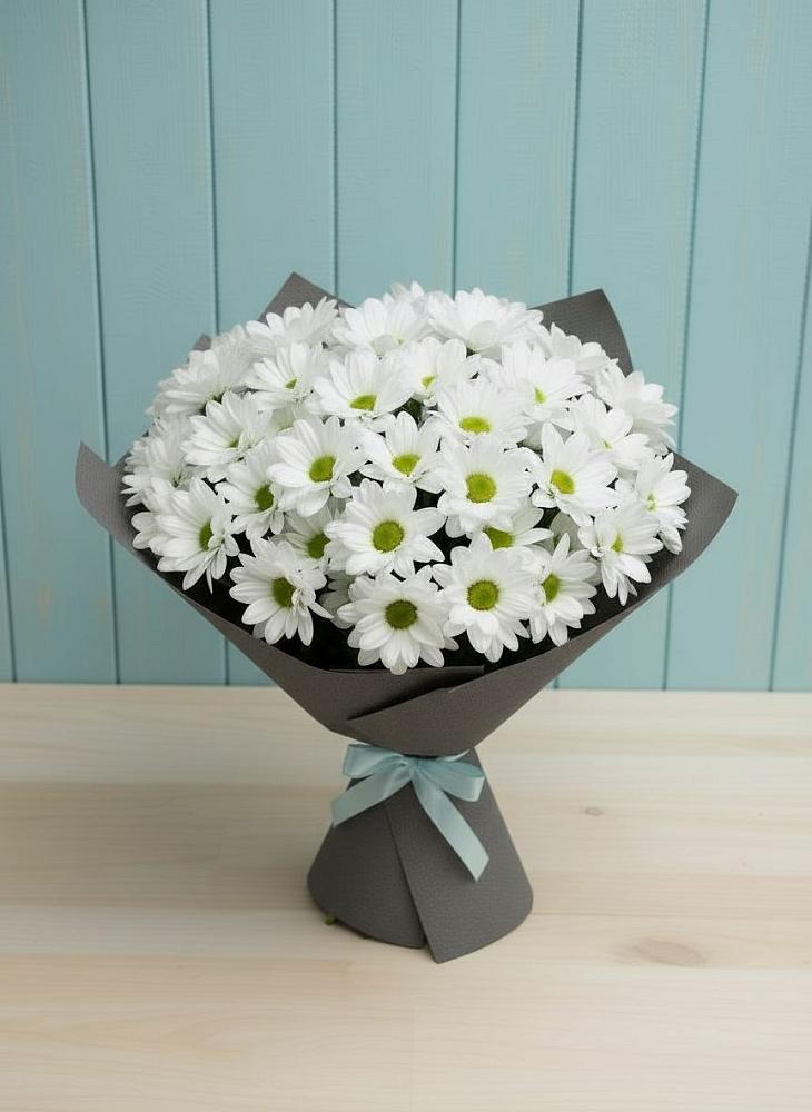 Букет цветов из: Хризантемы в поселок им. Кирова