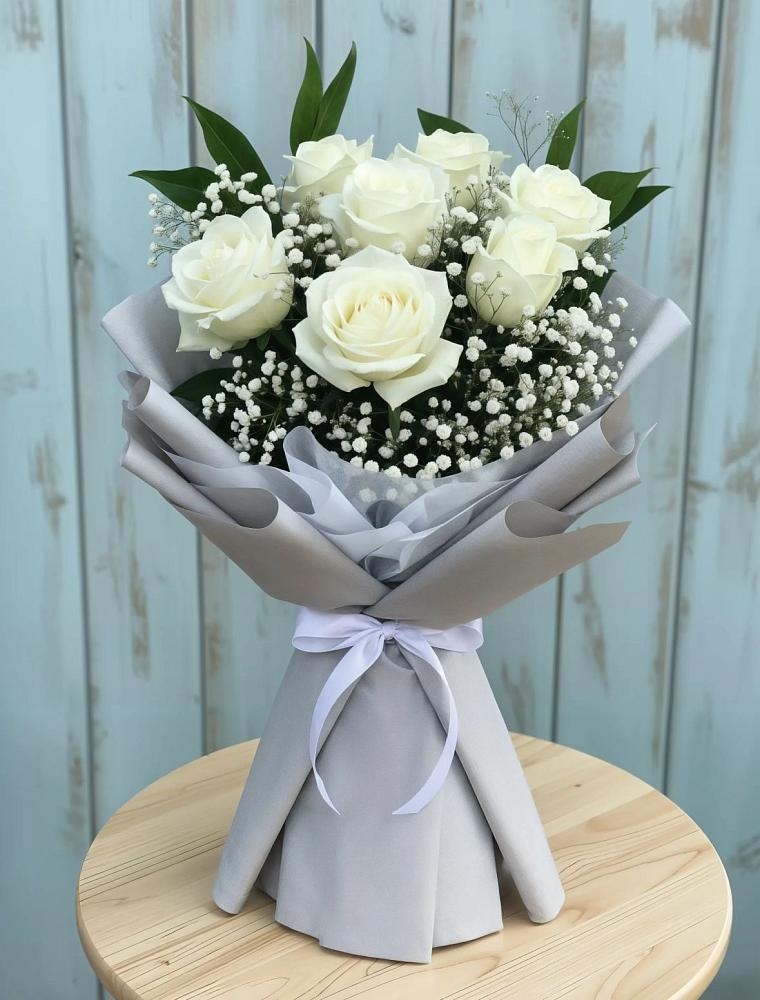 Букет цветов из: Розы в поселок им. Кирова