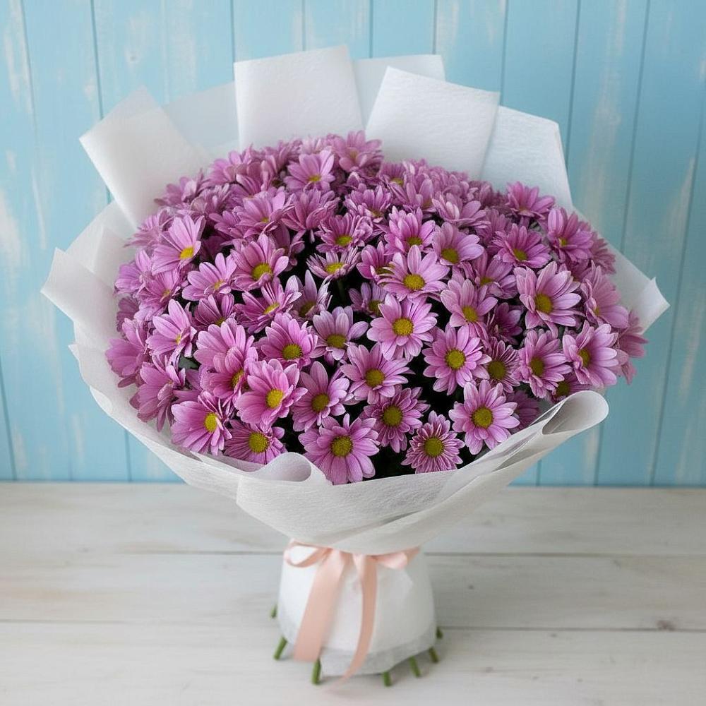 Букет цветов из: Хризантемы в поселок им. Кирова