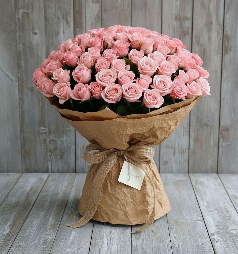 Букет 151 Роза Роуз в поселок им. Кирова