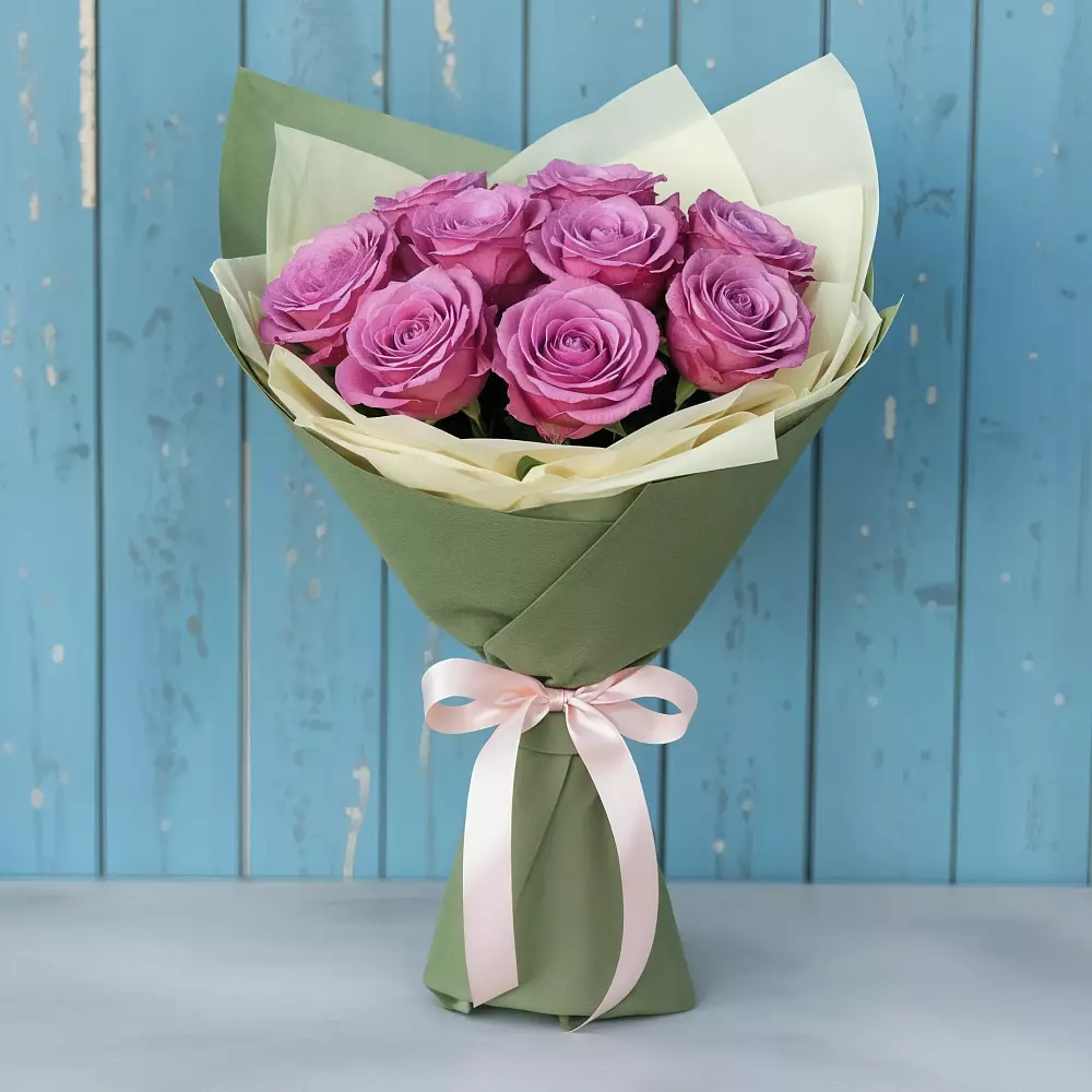 Букет Розы Фёрст Леди в поселок им. Кирова