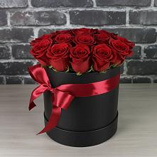 Цветочная композиция из Розы в шляпной коробке #REPLACE_PRED# поселок им. Кирова