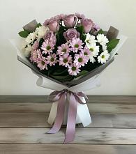 Букет цветов из:  Хризантемы и Розы #REPLACE_PRED# поселок им. Кирова