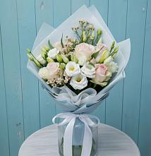 Букет цветов из:  Розы и Лизиантусы #REPLACE_PRED# поселок им. Кирова