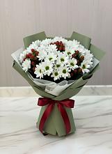 Букет цветов из:  Хризантемы в поселок им. Кирова